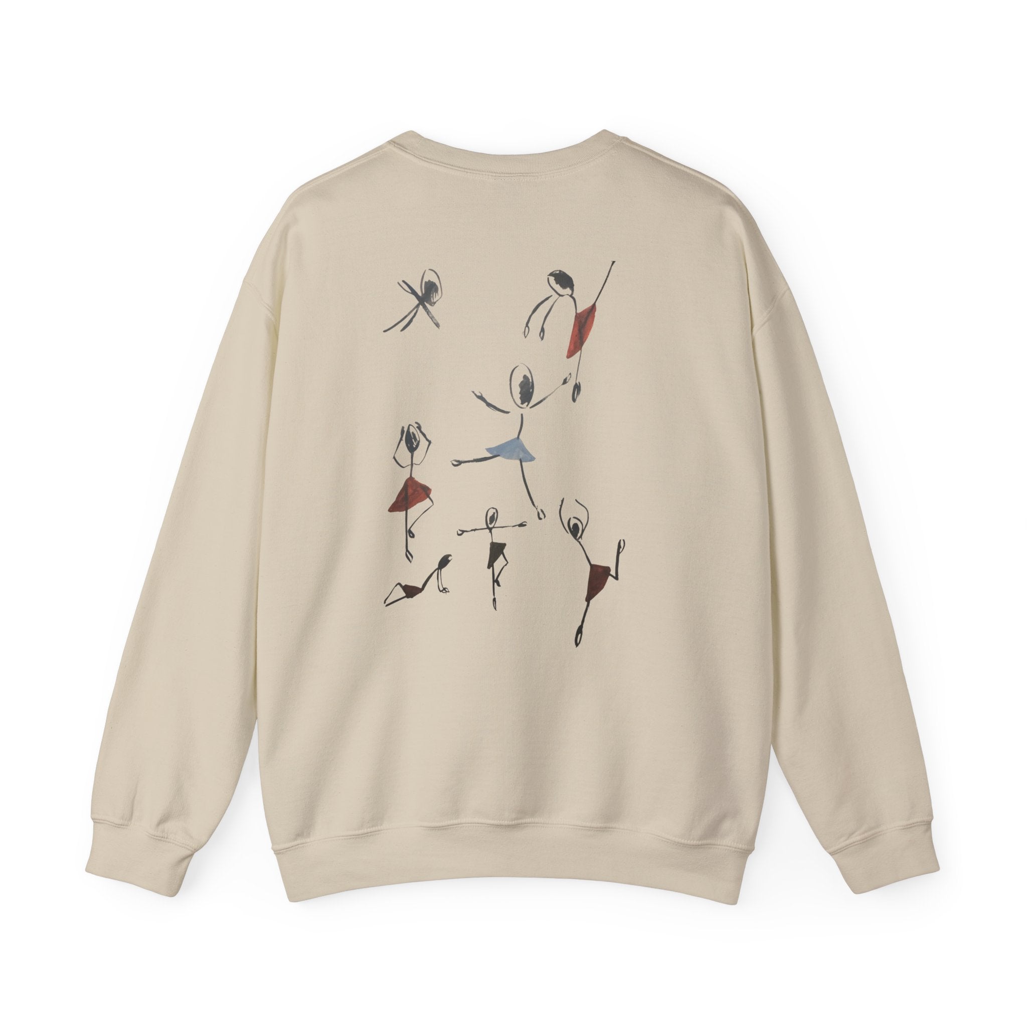 Ballet Dancers Crewneck Sweatshirt — Minimal Sketch Dance Graphic