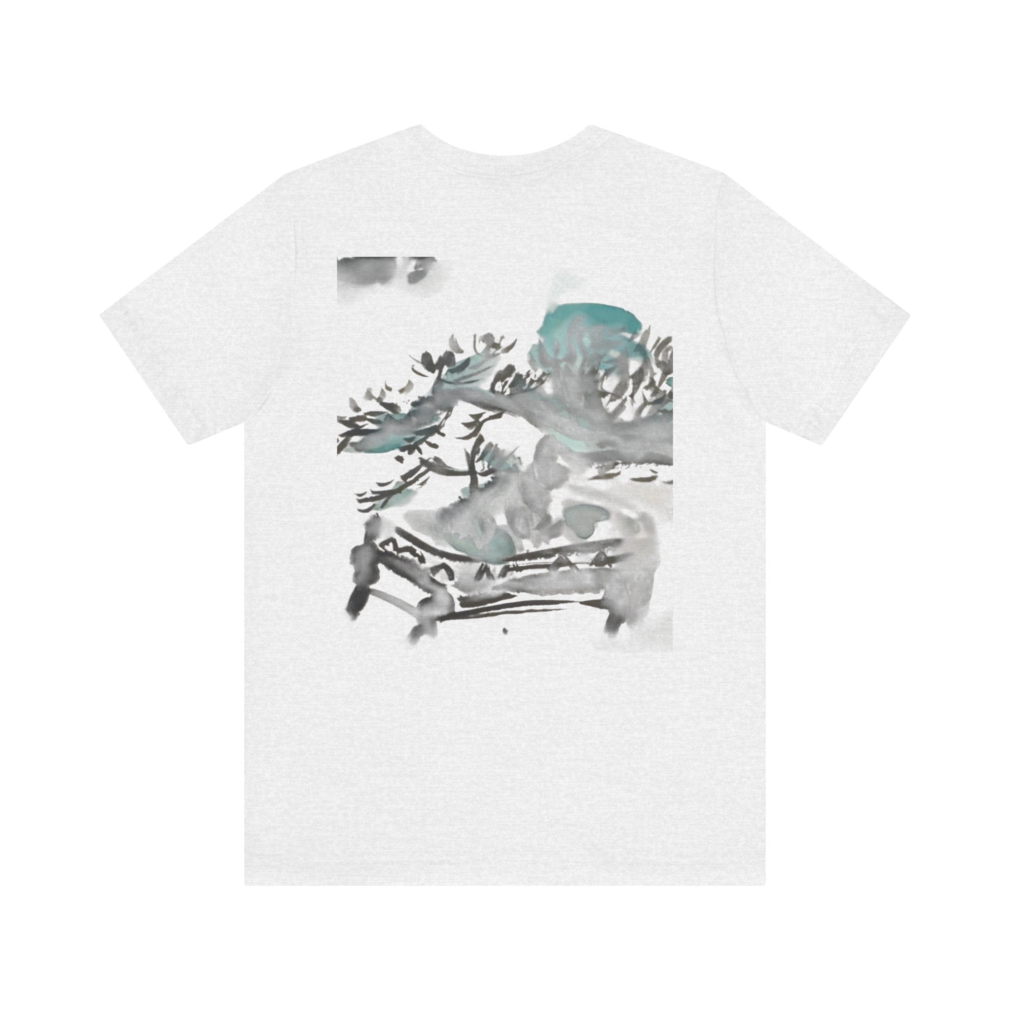 Pine Bonsai Watercolor T‑Shirt — Artistic Nature Graphic Tee — NL