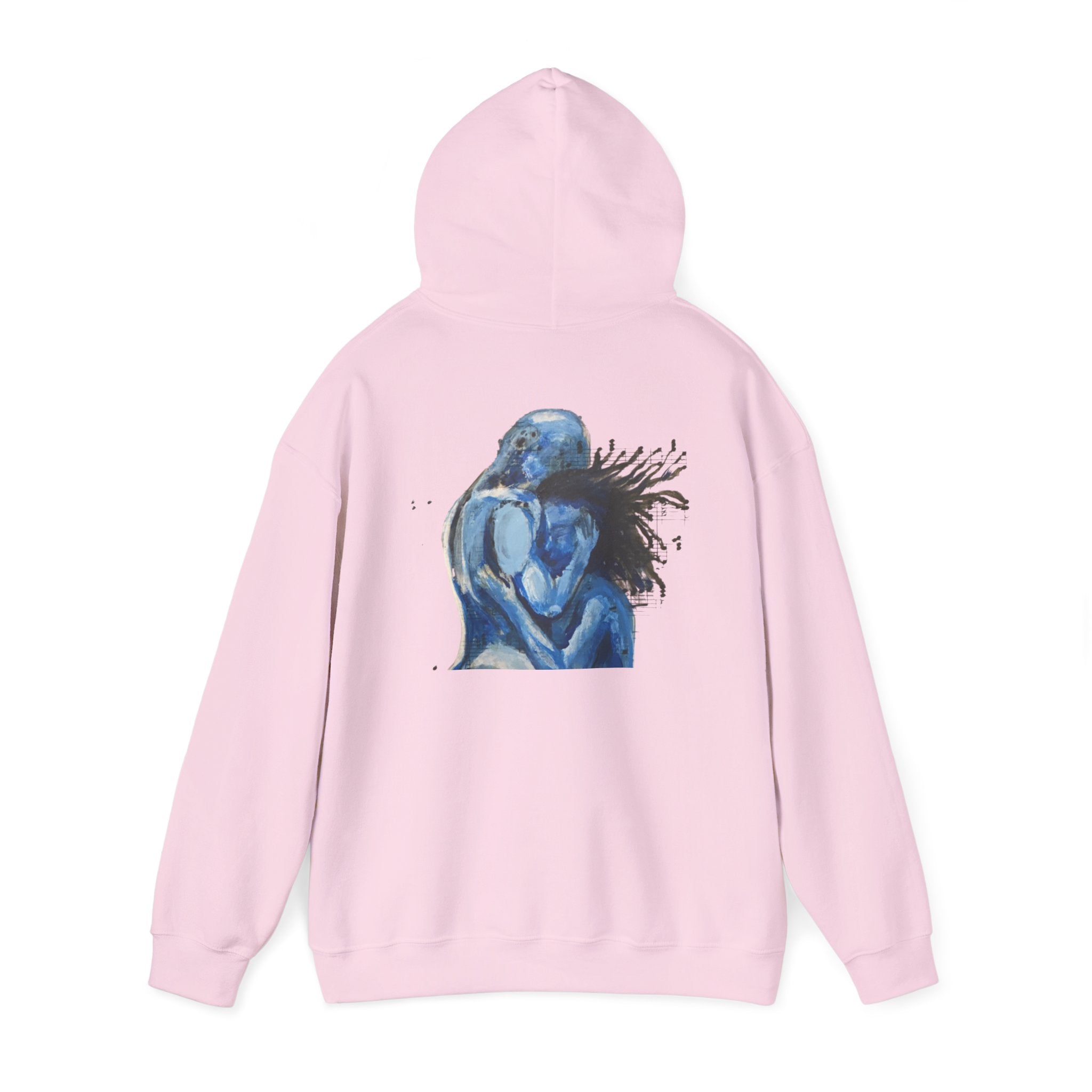 Blue Embrace Art Print - Hoodie Pullover