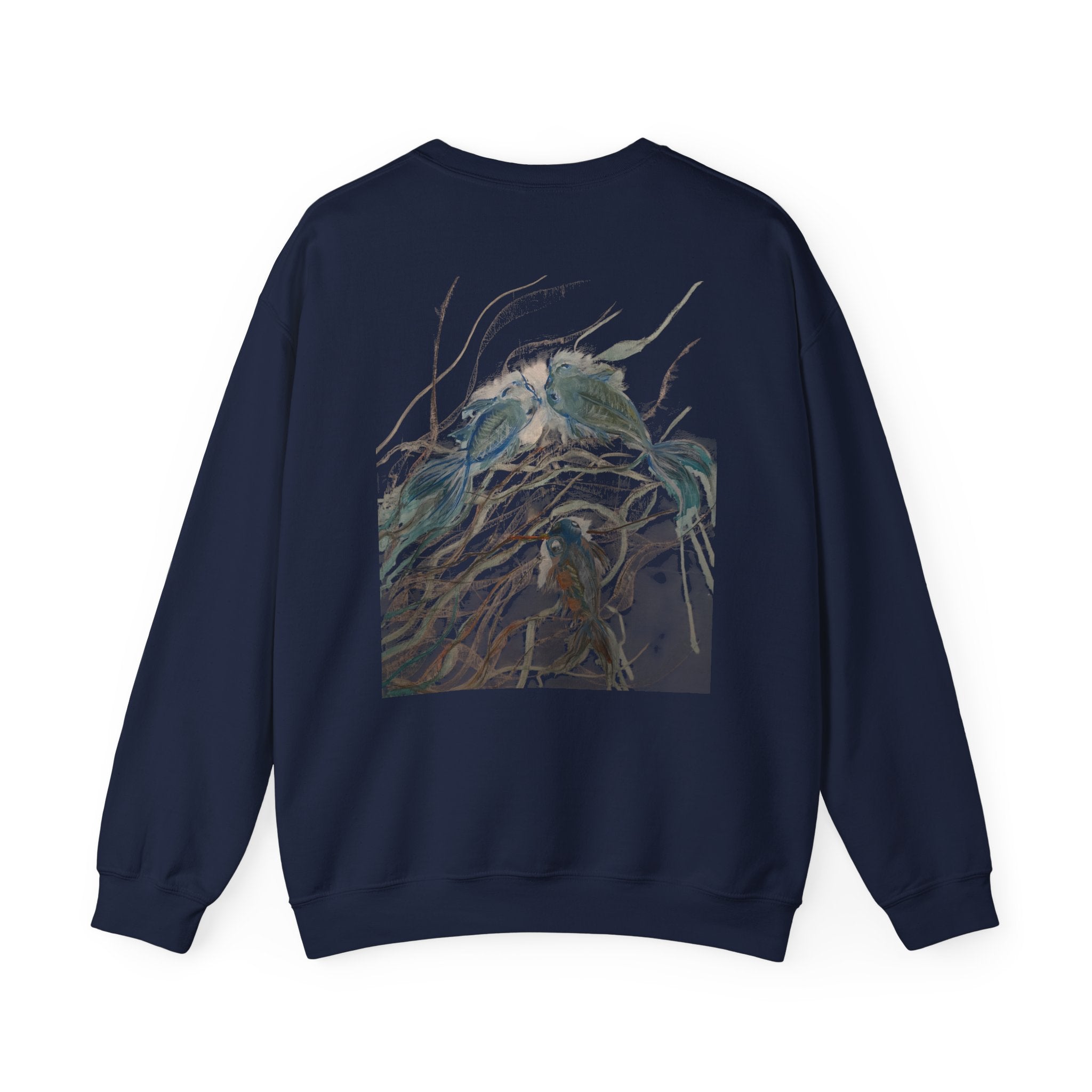 Crewneck Sweatshirt — Surreal Koi Fish Artwork — NL