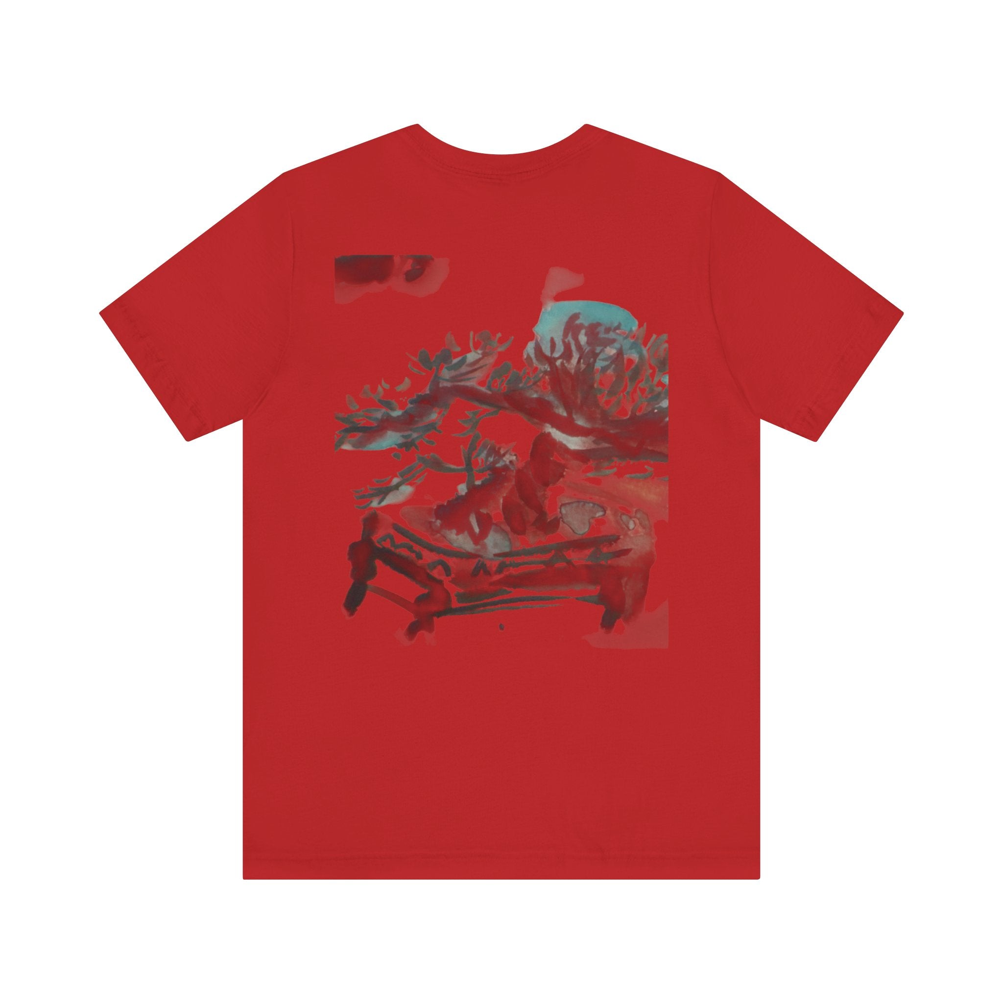 Pine Bonsai Watercolor T‑Shirt — Artistic Nature Graphic Tee — NL