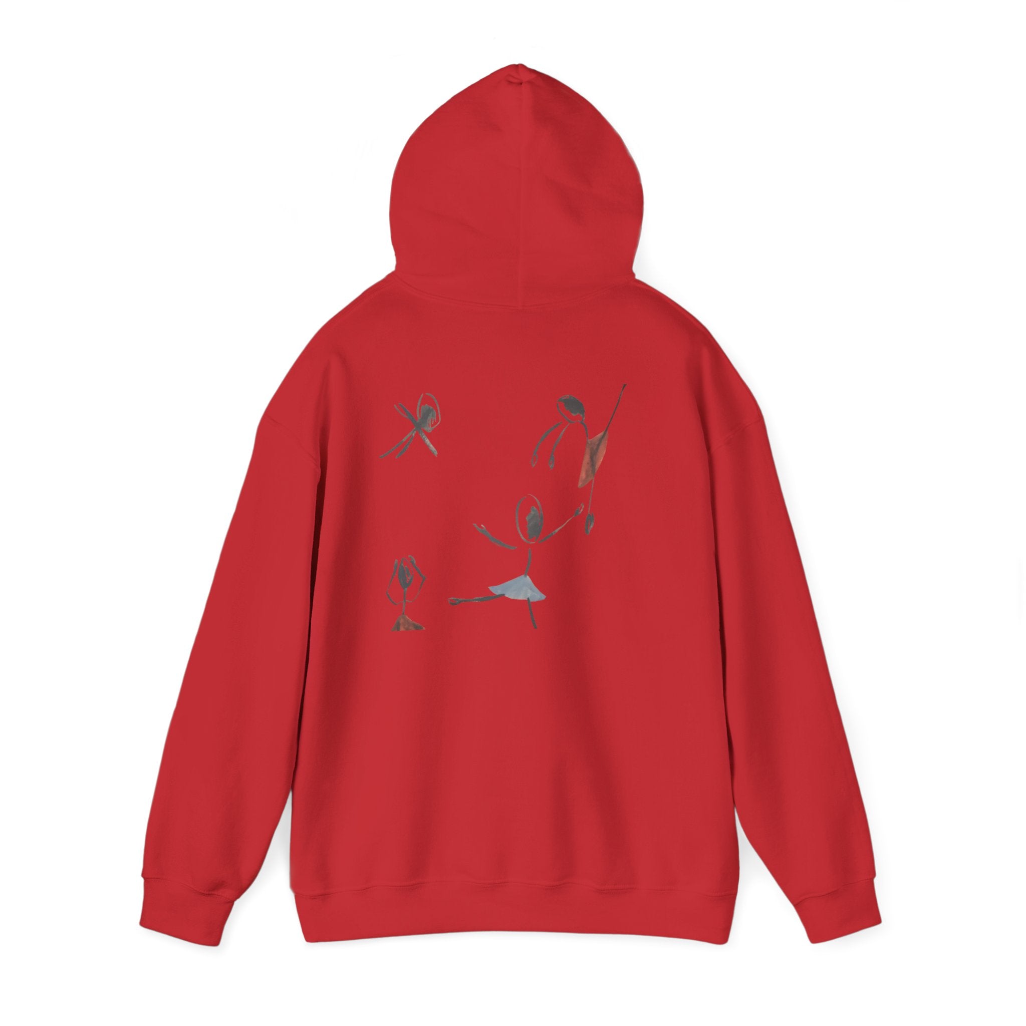 Minimalist Dance Crew Hoodie — Abstract Ballerina Silhouette Graphic