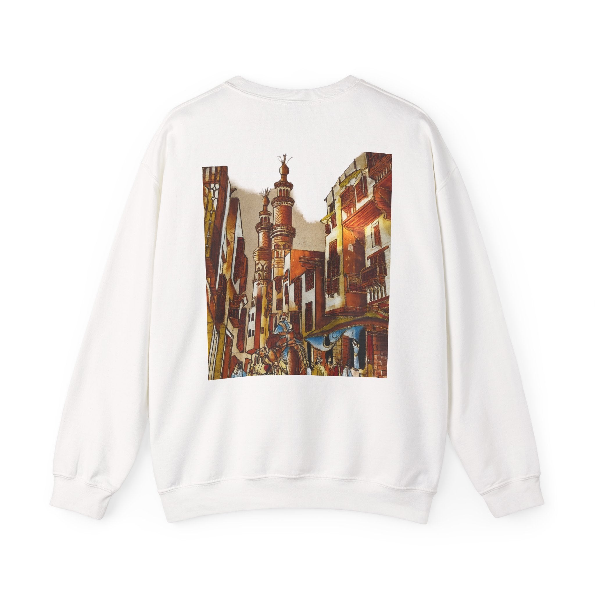 Egyptian Market Street Scene Crewneck Sweatshirt