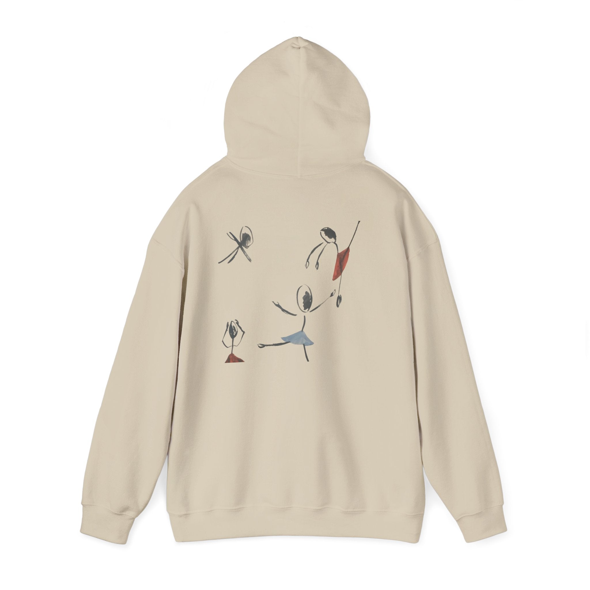 Minimalist Dance Crew Hoodie — Abstract Ballerina Silhouette Graphic
