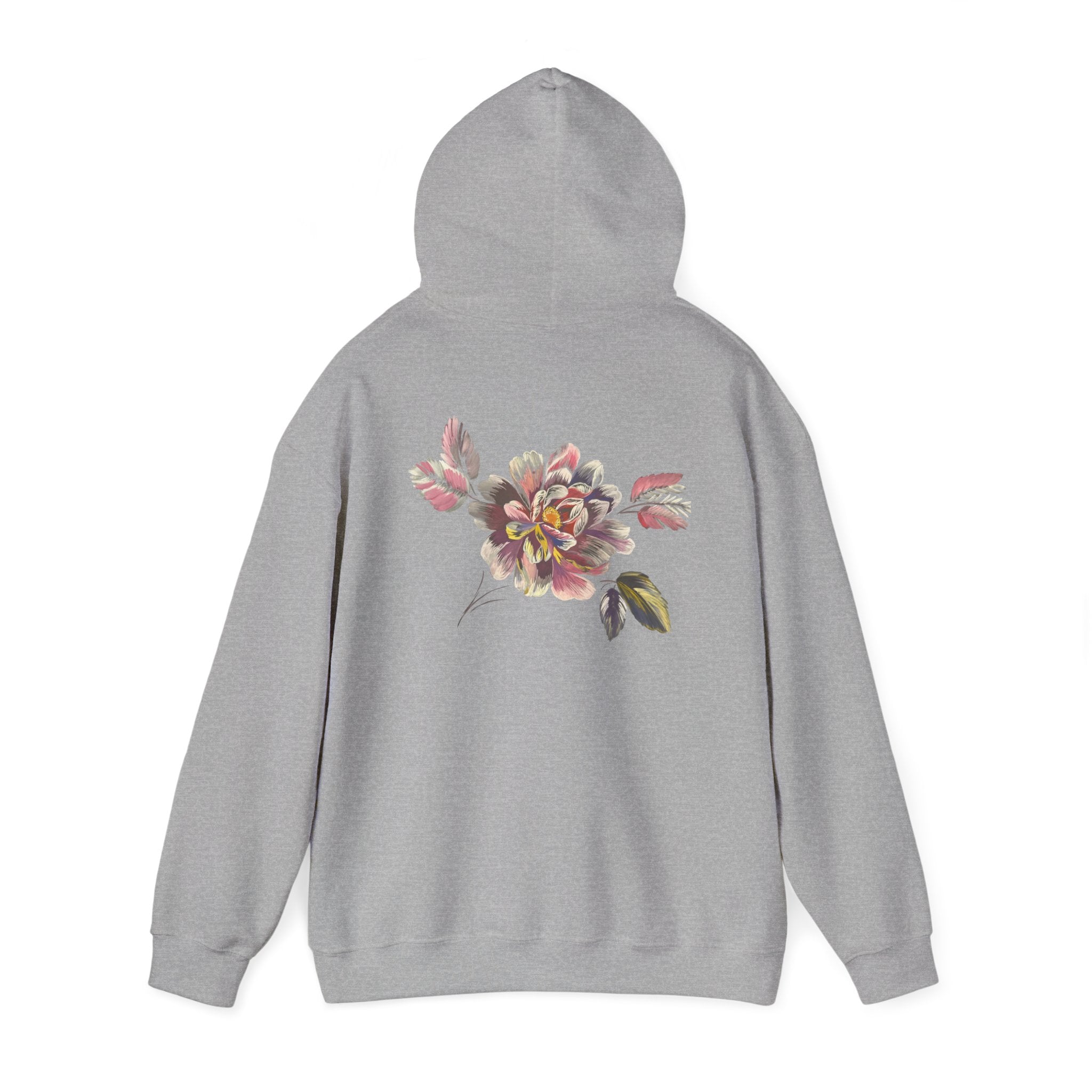 Floral Vintage Rose Hoodie — Watercolor Garden Sweatshirt