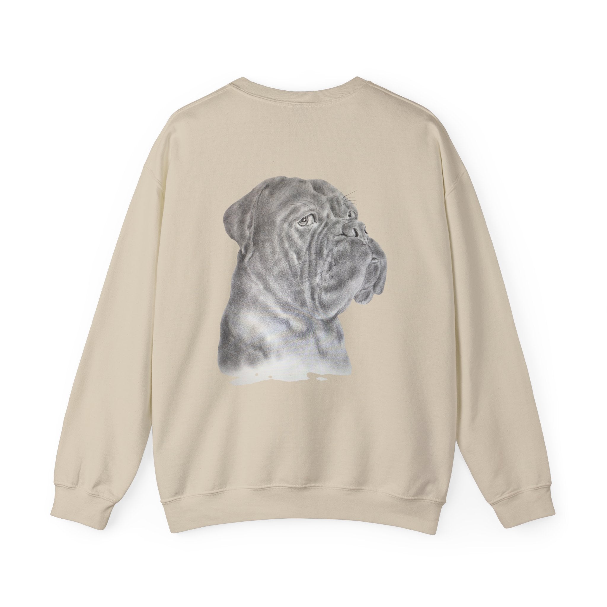 Bonzo Portrait Crewneck Sweatshirt — Realistic Dog Art Pullover
