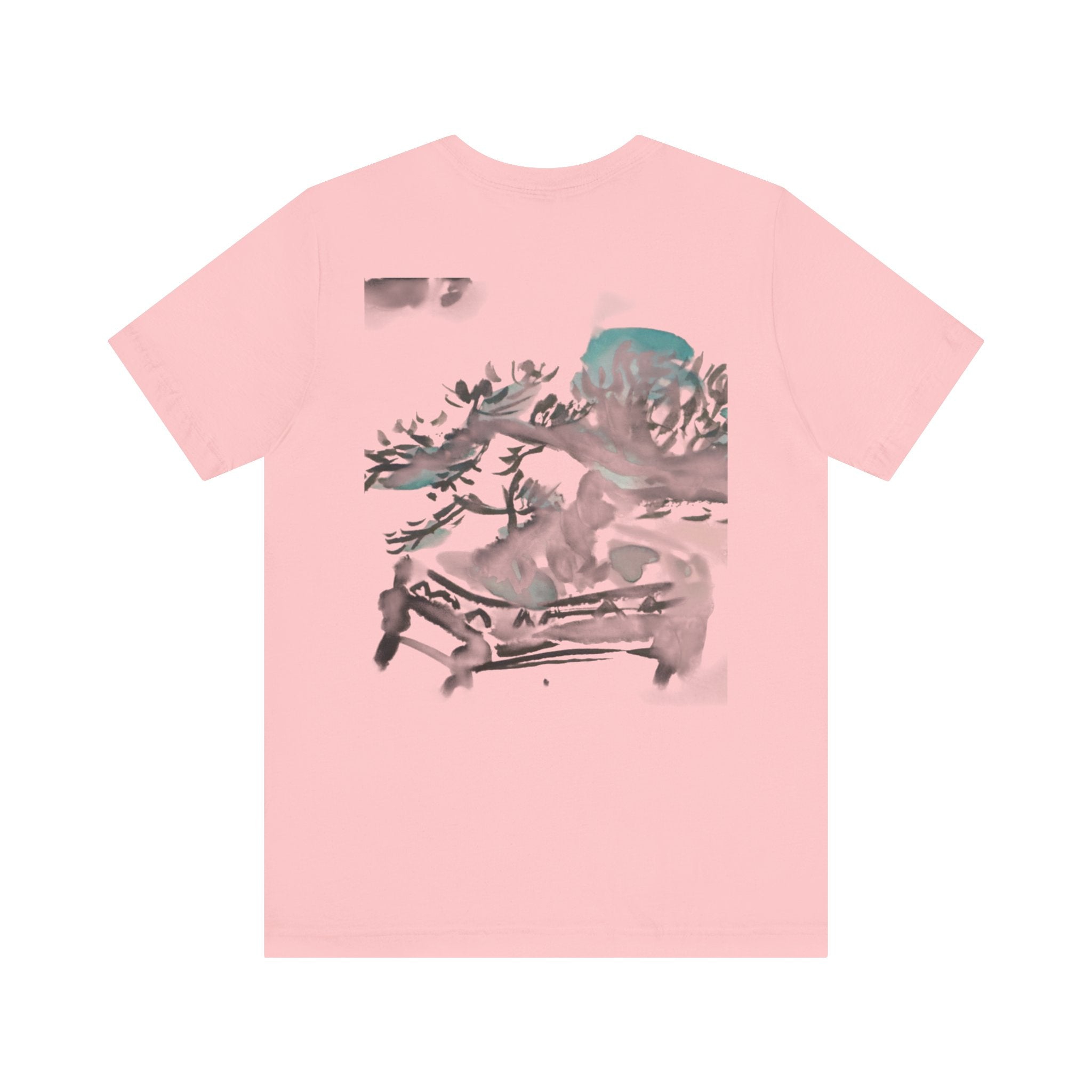 Pine Bonsai Watercolor T‑Shirt — Artistic Nature Graphic Tee — NL