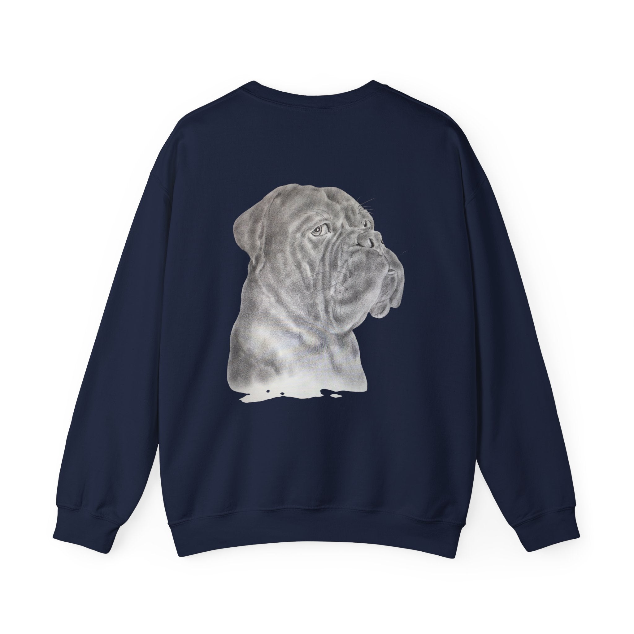 Bonzo Portrait Crewneck Sweatshirt — Realistic Dog Art Pullover