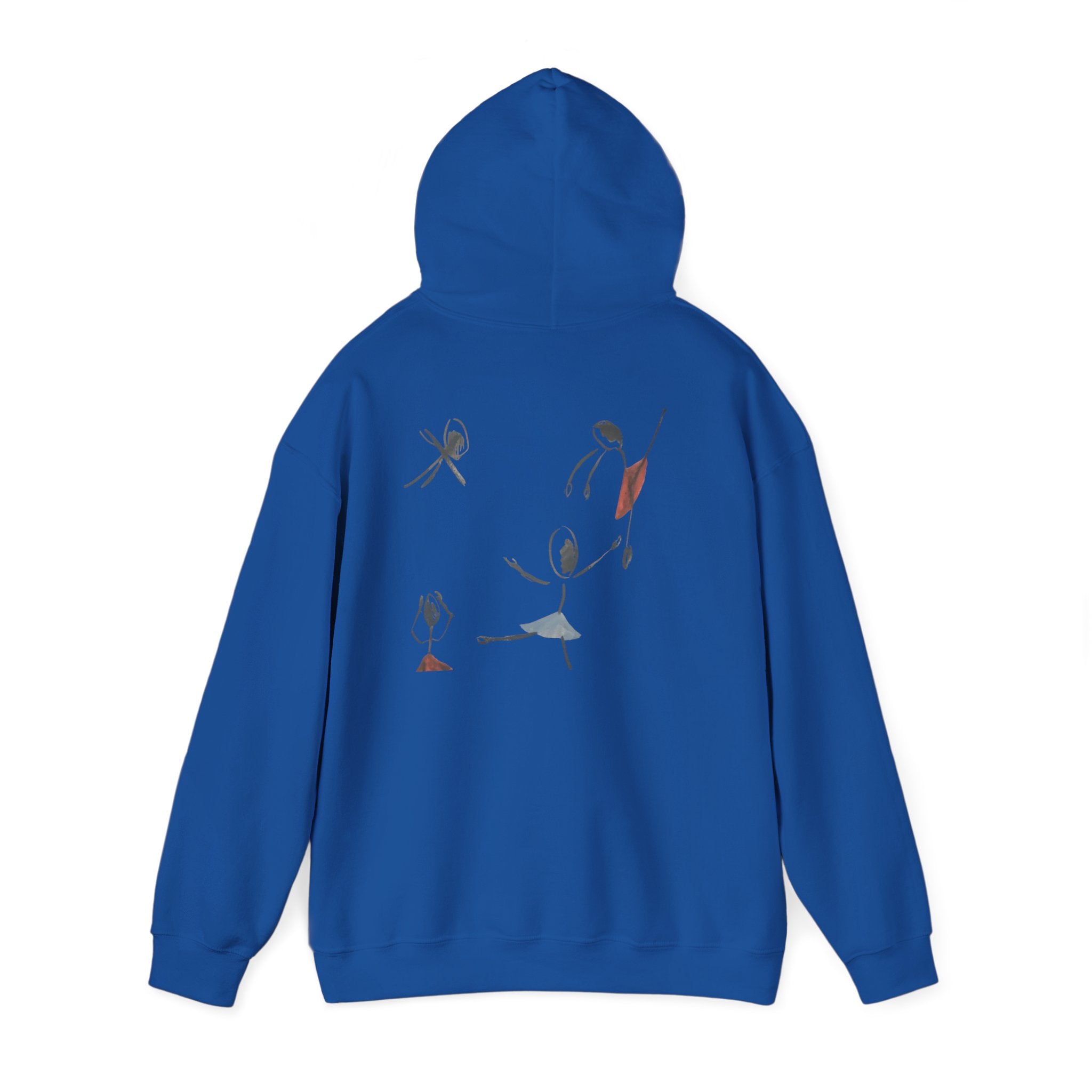 Minimalist Dance Crew Hoodie — Abstract Ballerina Silhouette Graphic