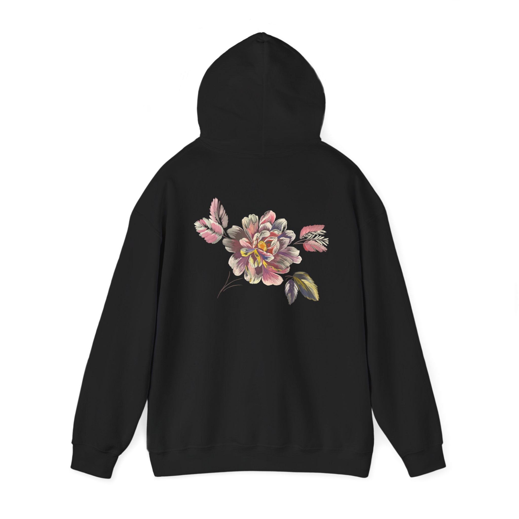 Floral Vintage Rose Hoodie — Watercolor Garden Sweatshirt