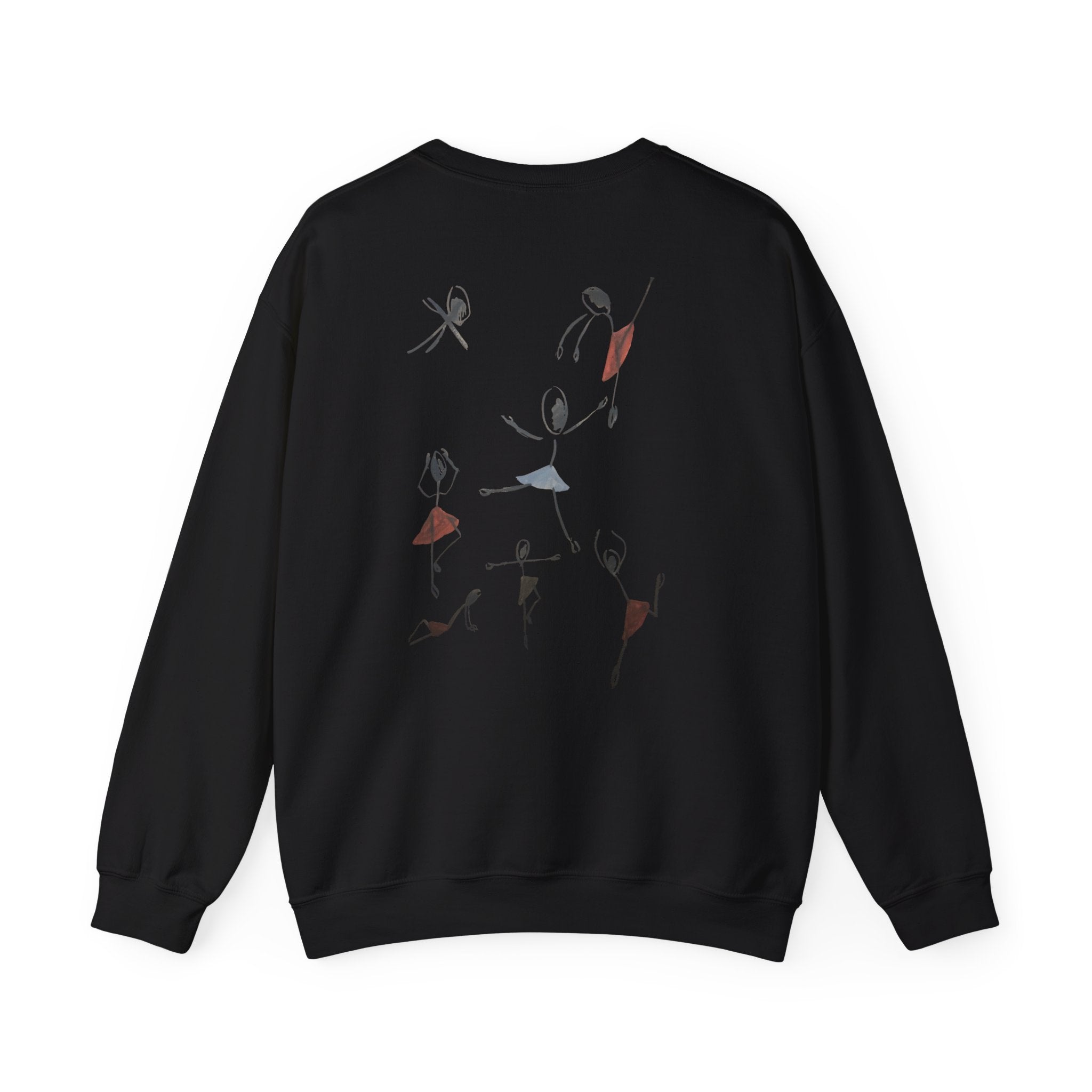 Ballet Dancers Crewneck Sweatshirt — Minimal Sketch Dance Graphic