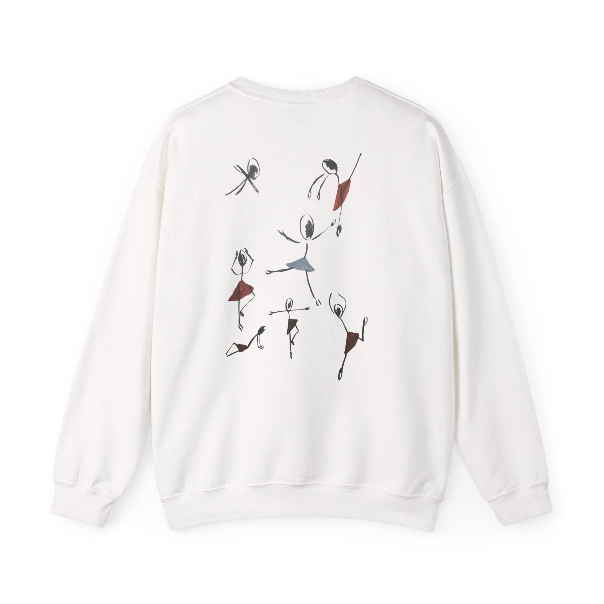 Ballet Dancers Crewneck Sweatshirt — Minimal Sketch Dance Graphic