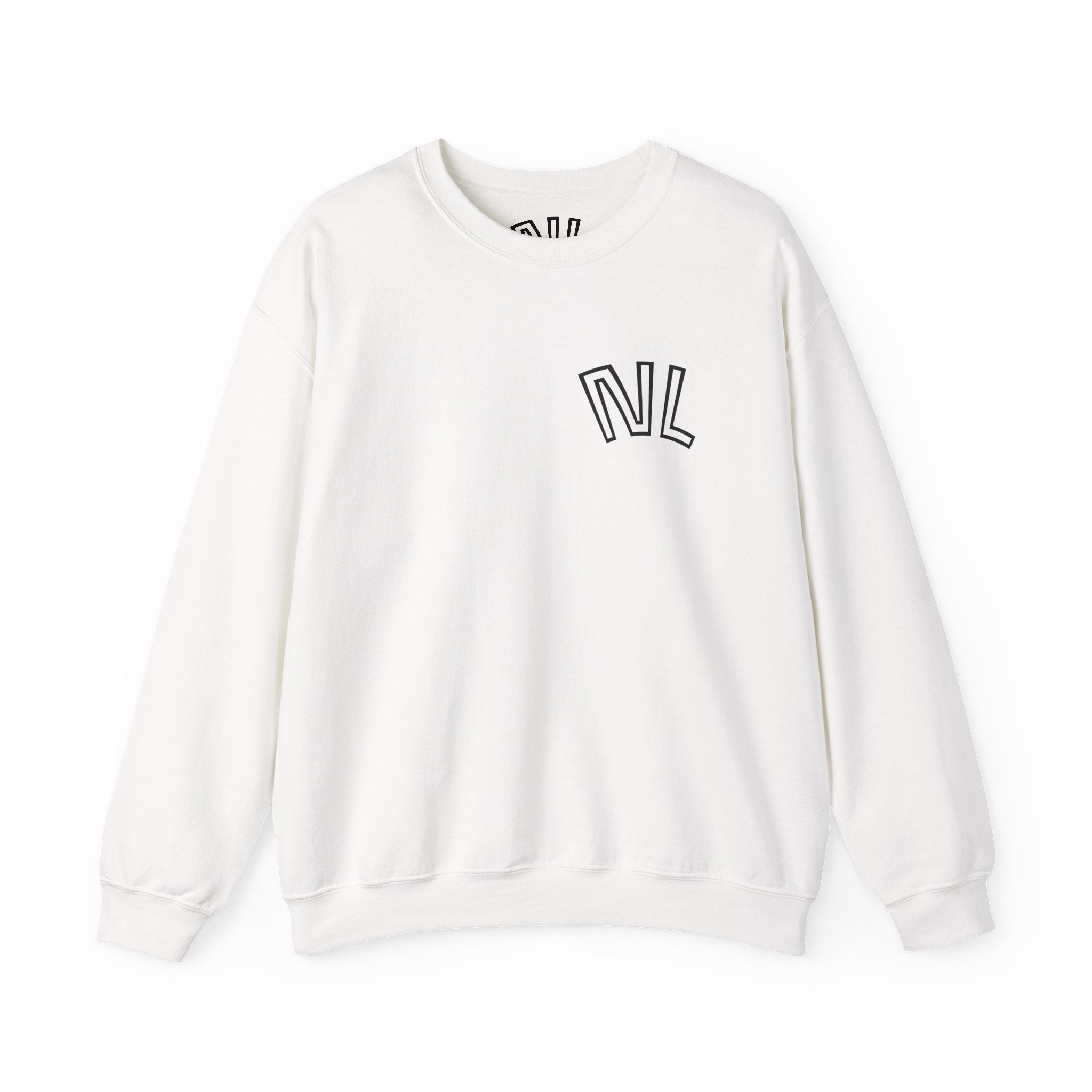 Floral Watercolor Crewneck Sweatshirt — Soft Pastel Blossom Backprint