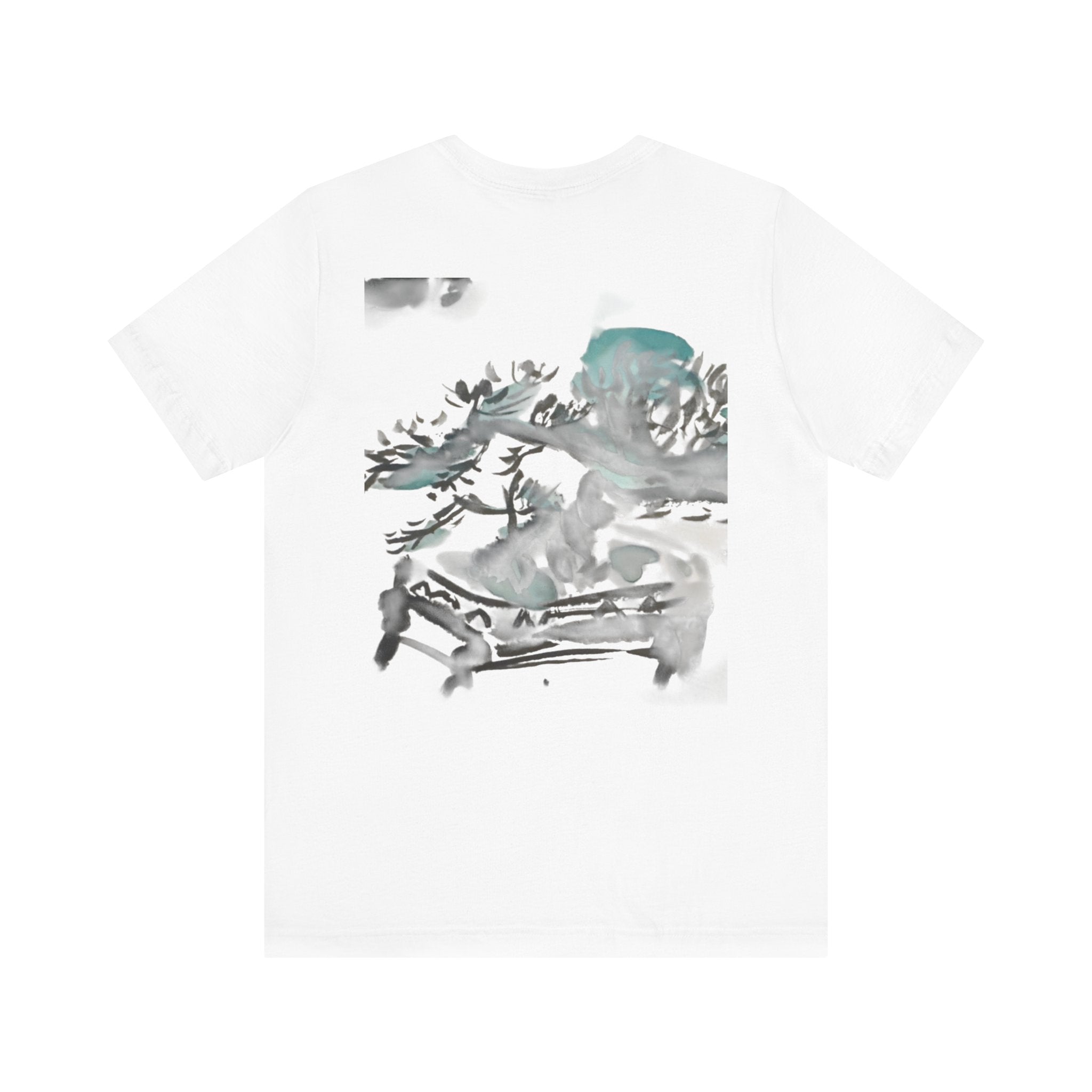 Pine Bonsai Watercolor T‑Shirt — Artistic Nature Graphic Tee — NL