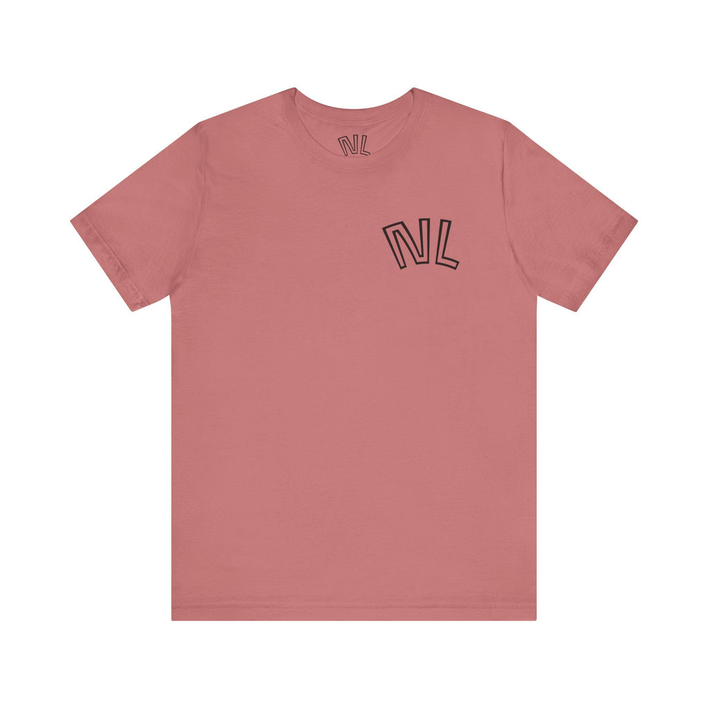 Floral Sketch Tee — Minimal Rose Line Art Short Sleeve T-Shirt