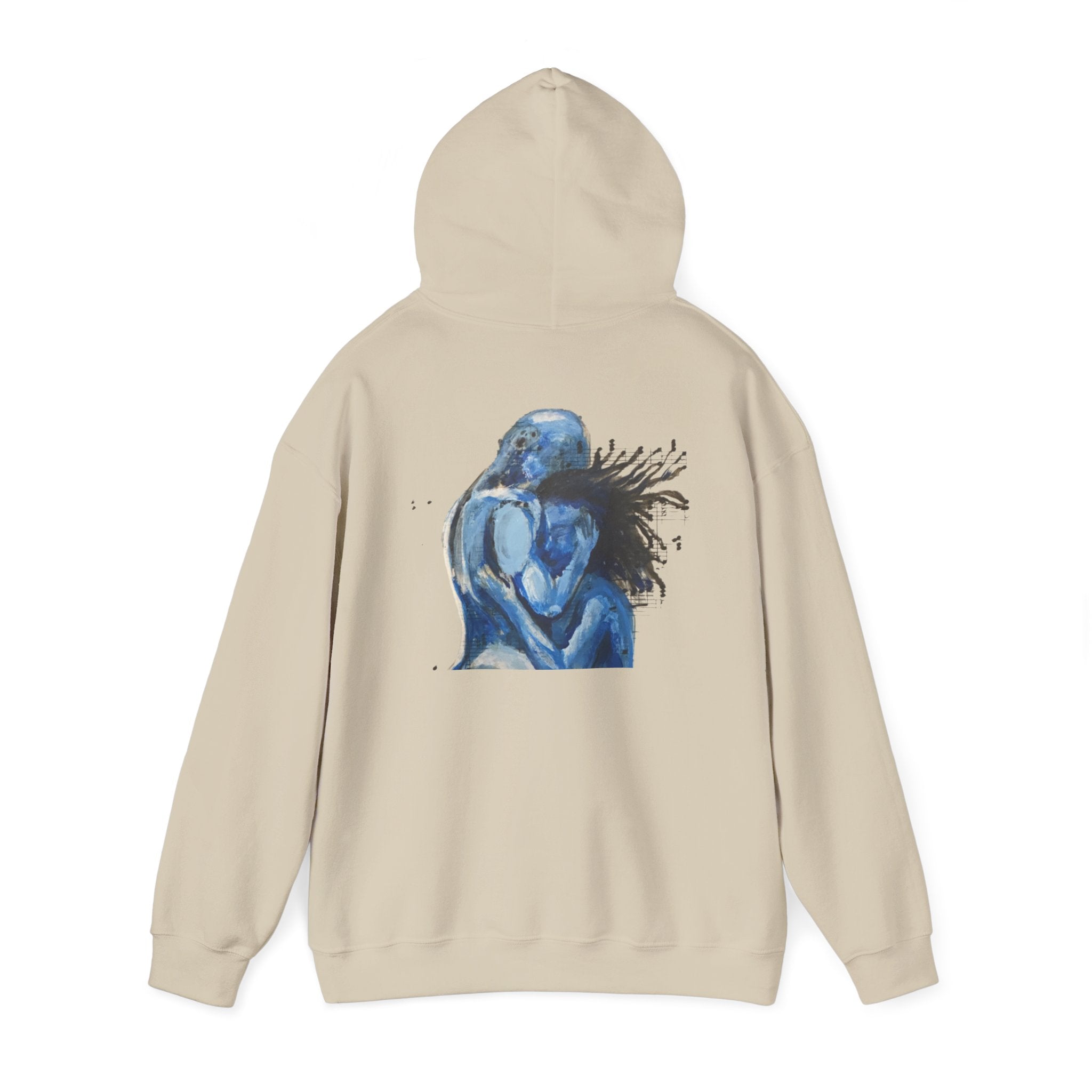 Blue Embrace Art Print - Hoodie Pullover