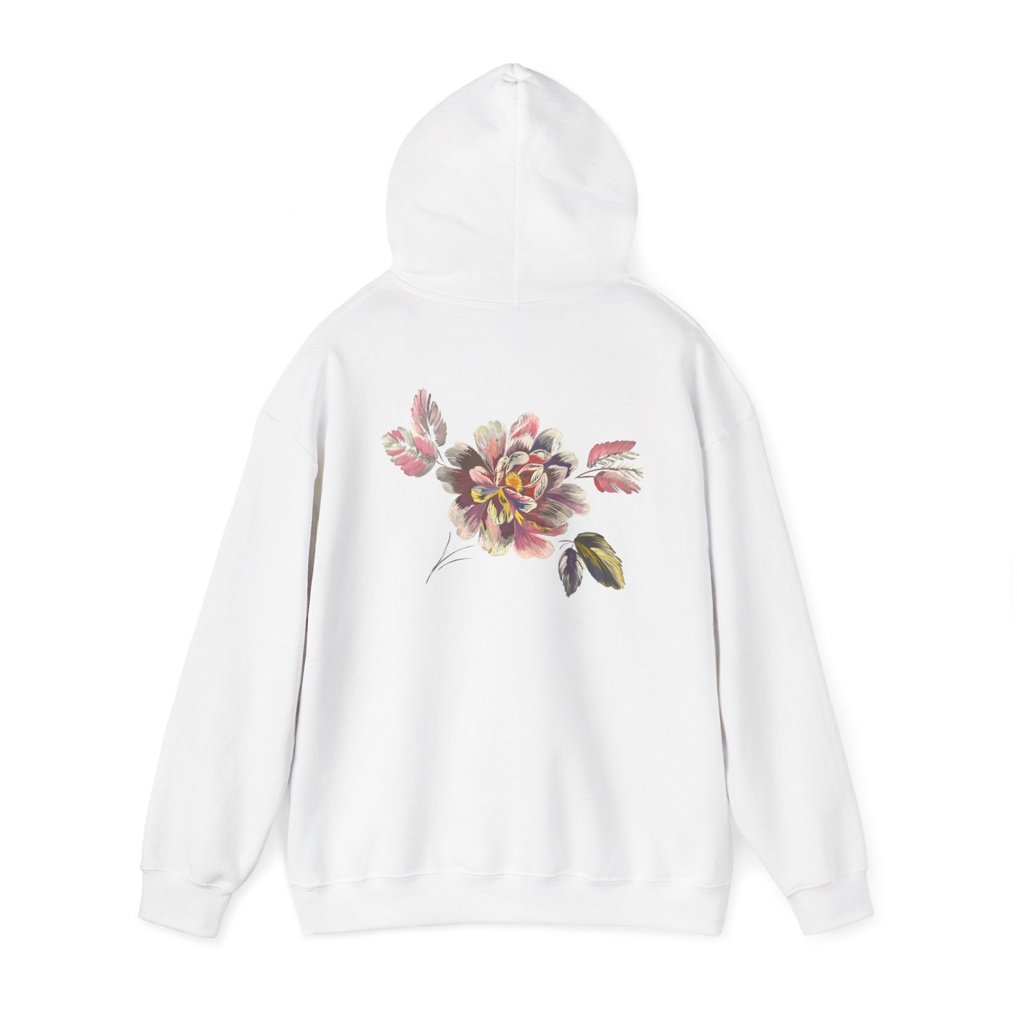 Floral Vintage Rose Hoodie — Watercolor Garden Sweatshirt