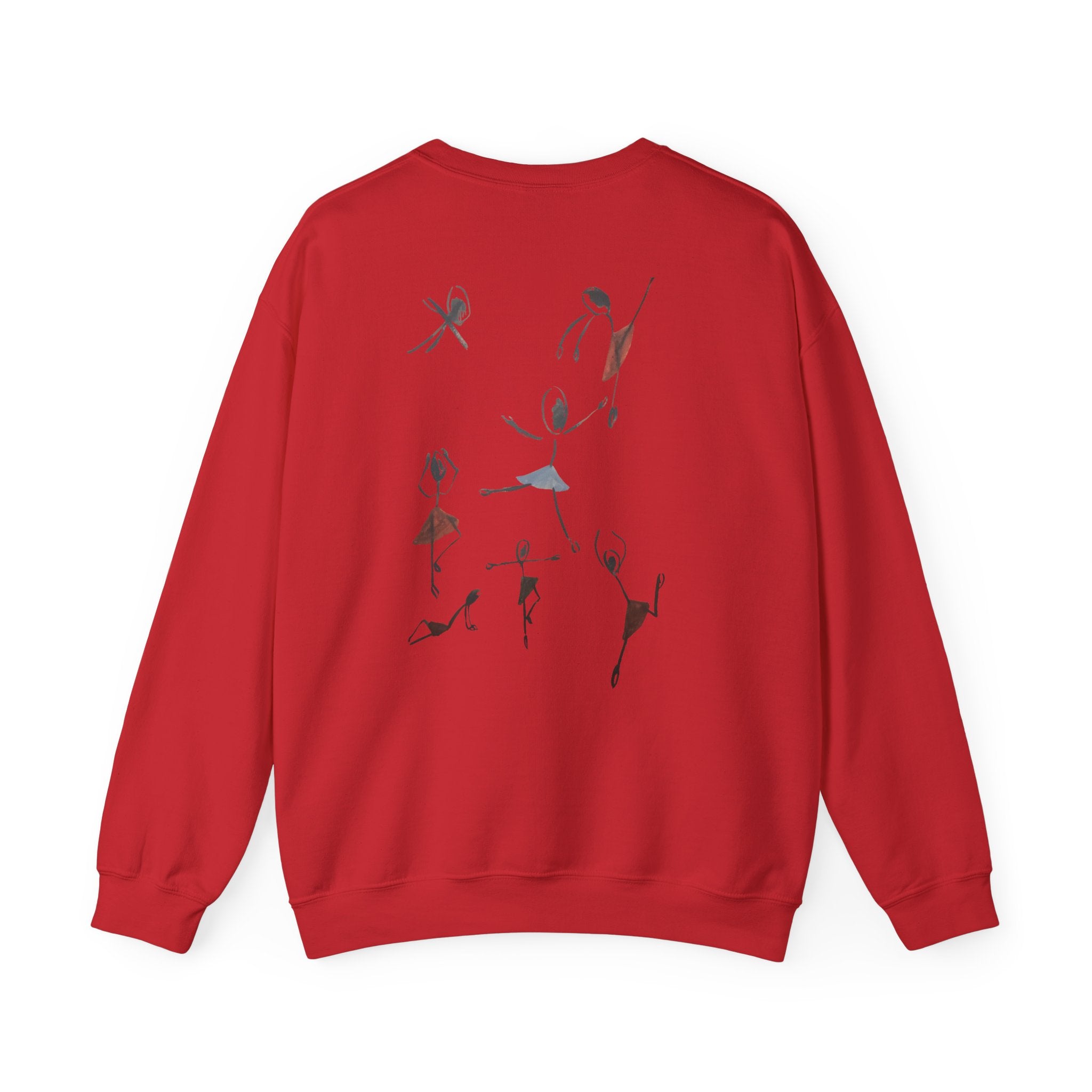 Ballet Dancers Crewneck Sweatshirt — Minimal Sketch Dance Graphic