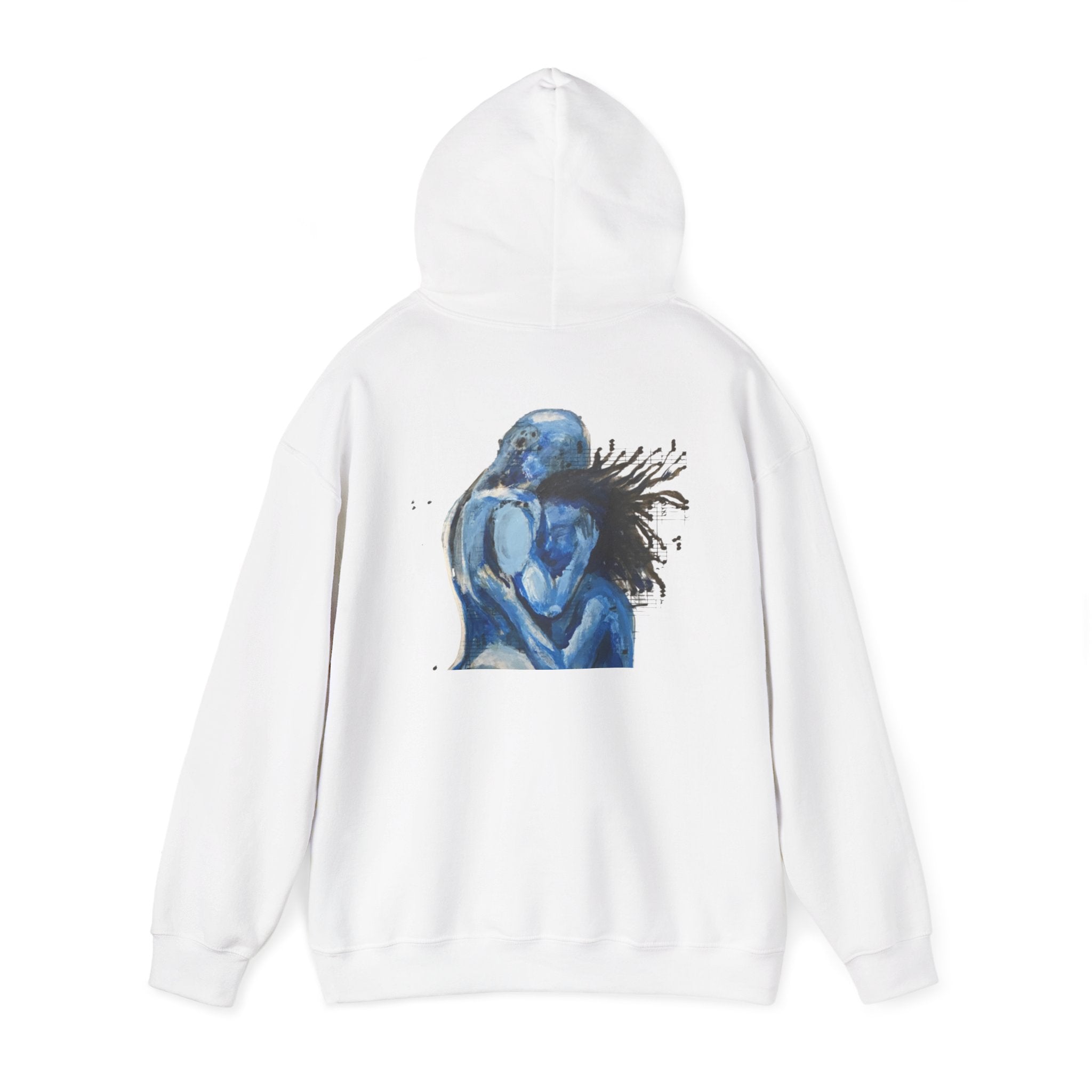 Blue Embrace Art Print - Hoodie Pullover