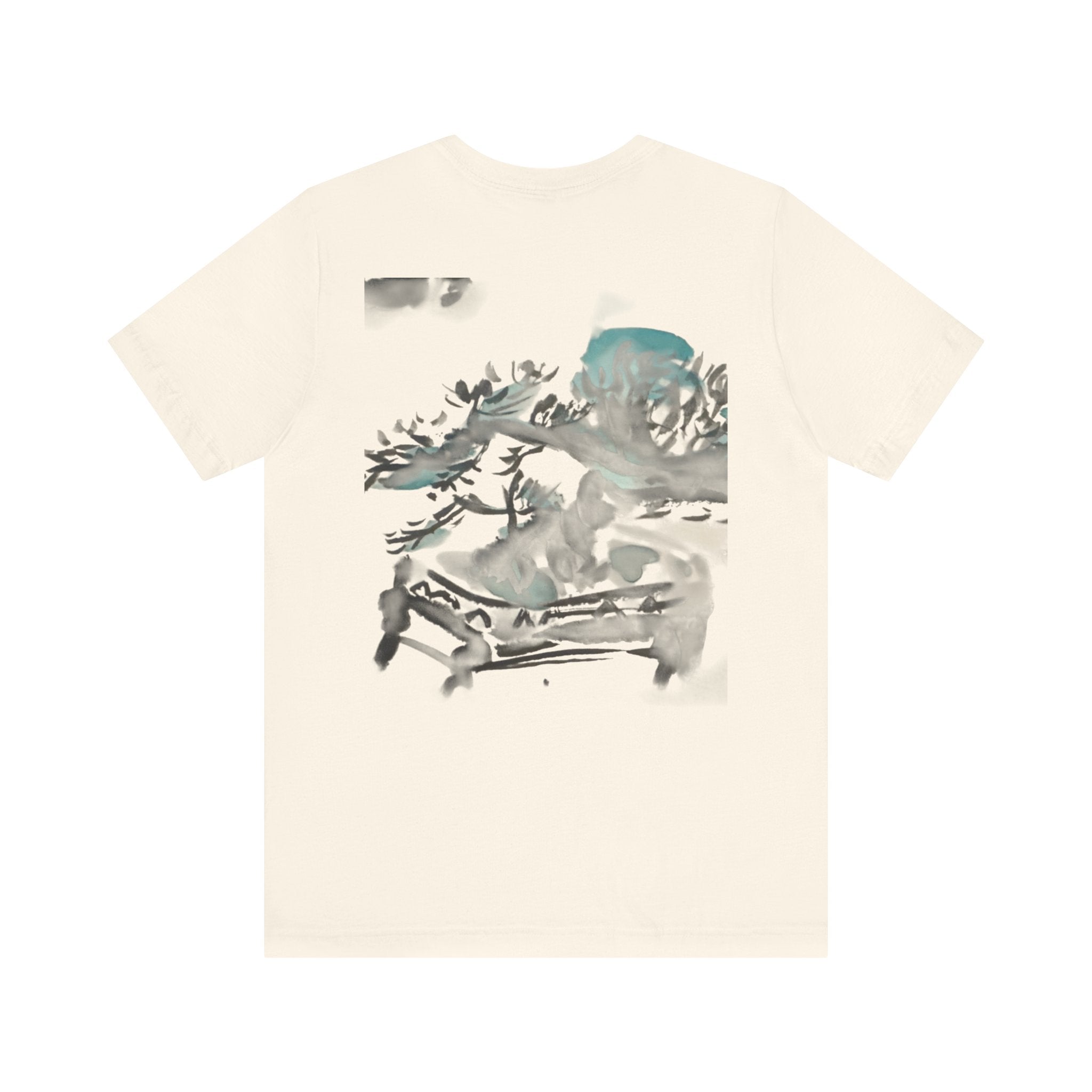 Pine Bonsai Watercolor T‑Shirt — Artistic Nature Graphic Tee — NL