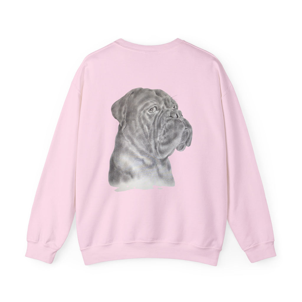 Bonzo Portrait Crewneck Sweatshirt — Realistic Dog Art Pullover