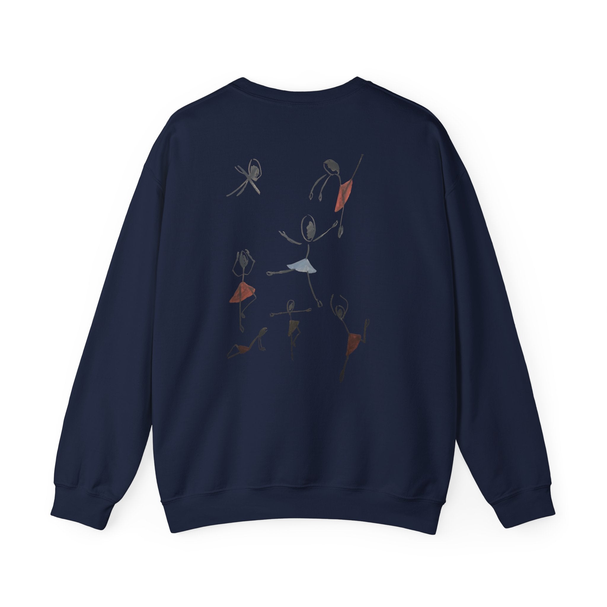 Ballet Dancers Crewneck Sweatshirt — Minimal Sketch Dance Graphic