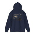 Scenic Ink Nature Hoodie — Minimal Lake & Mountains Graphic