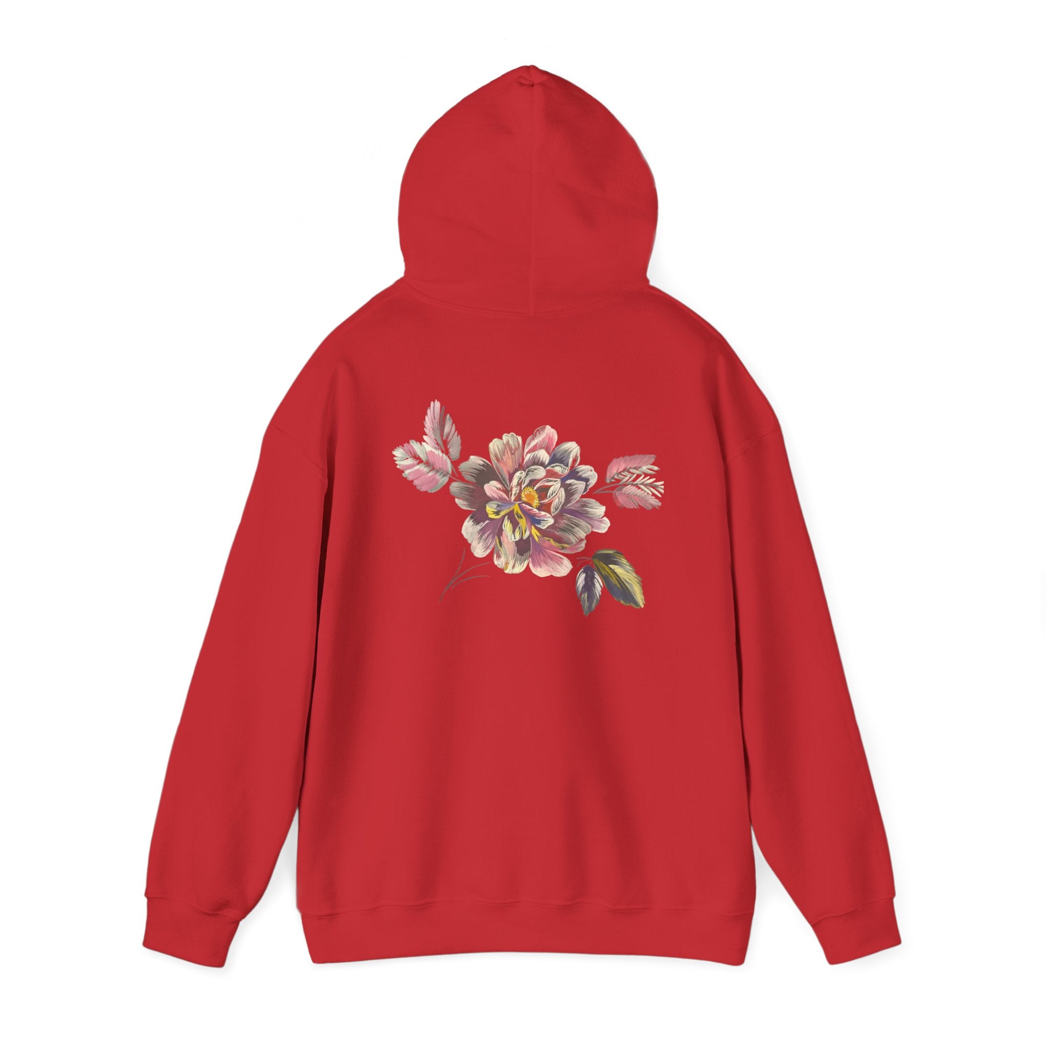 Floral Vintage Rose Hoodie — Watercolor Garden Sweatshirt