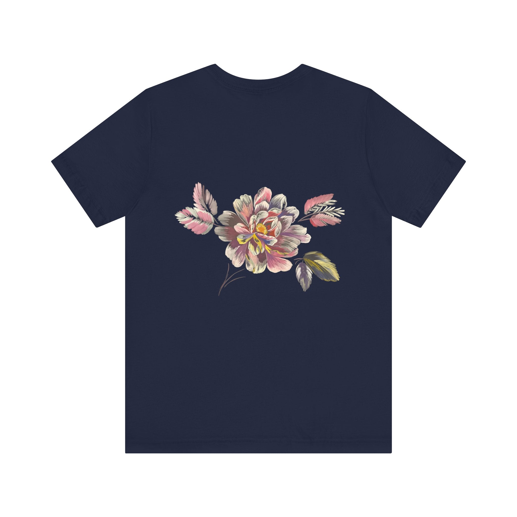 Floral Backprint Tee — Vintage Watercolor Peony T‑Shirt