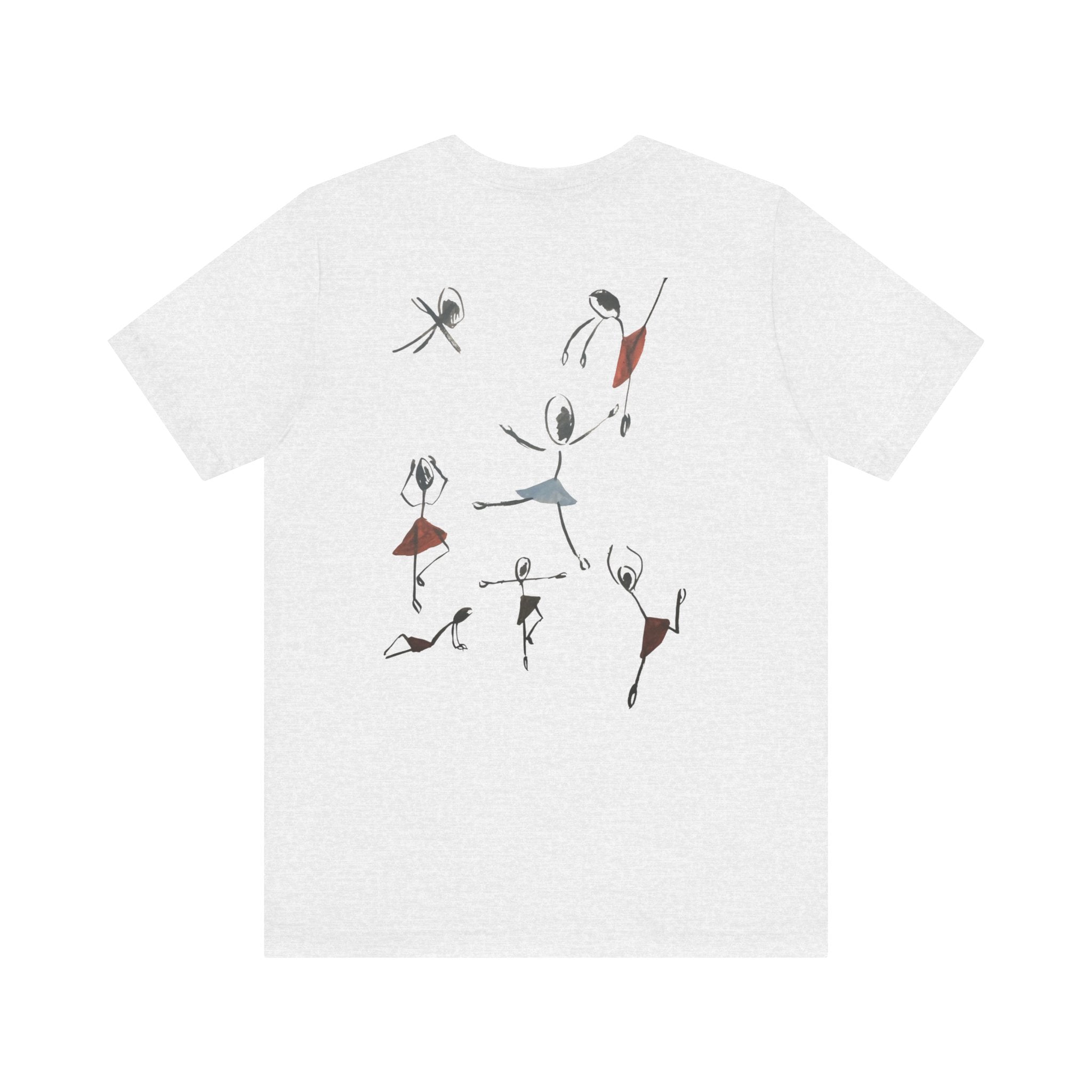 Dancer Sketch Tee — Minimal Ballet Silhouettes Graphic T-Shirt