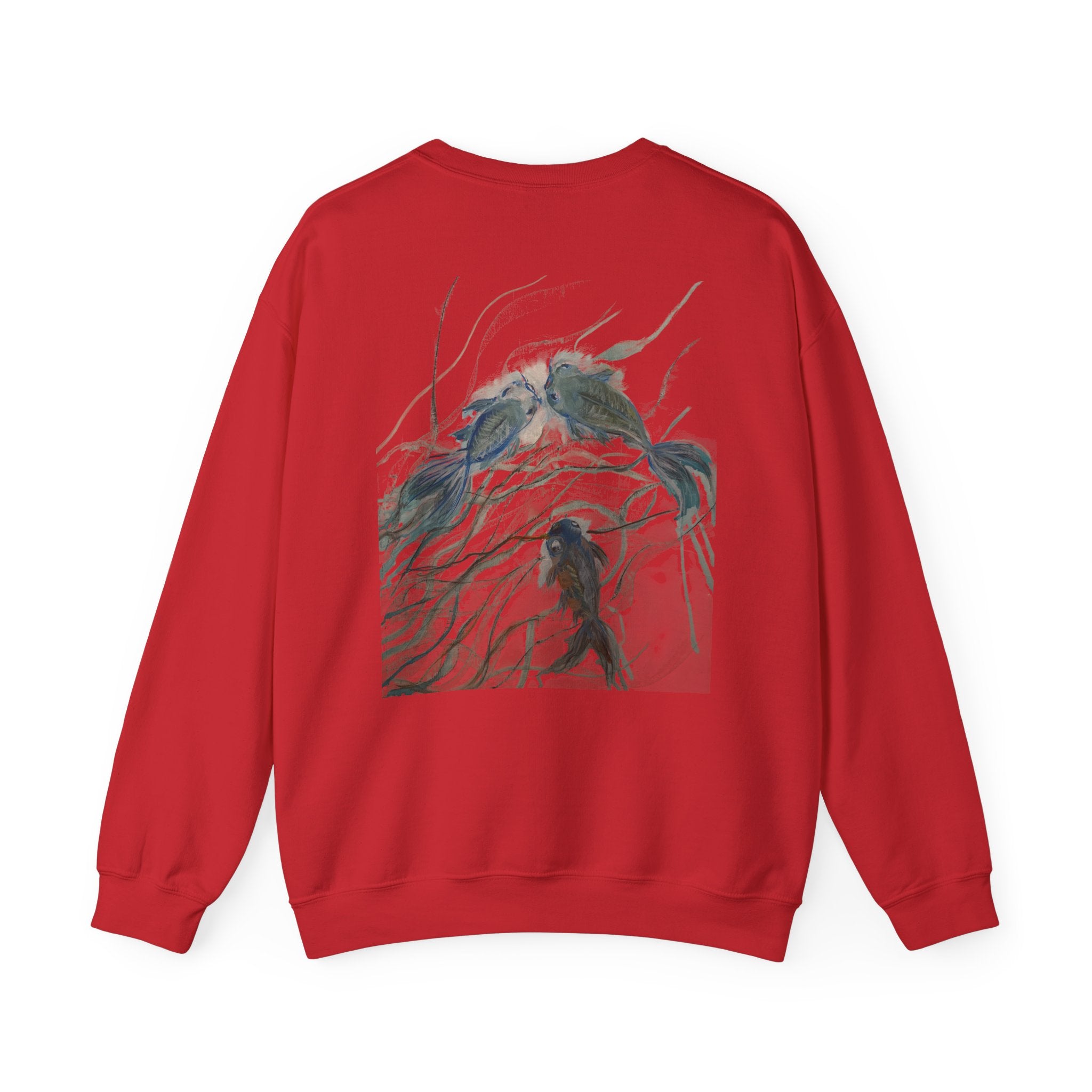 Crewneck Sweatshirt — Surreal Koi Fish Artwork — NL