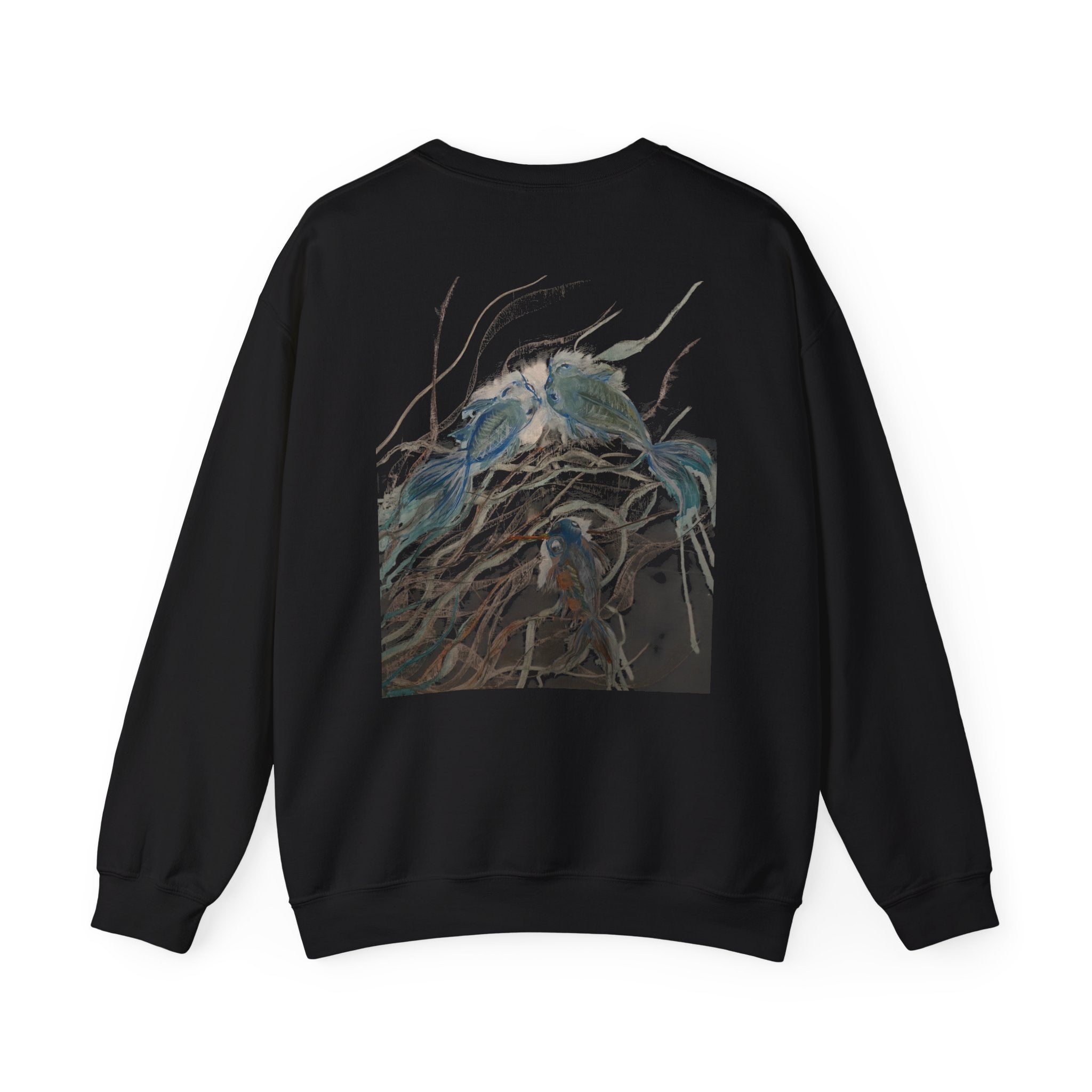 Crewneck Sweatshirt — Surreal Koi Fish Artwork — NL