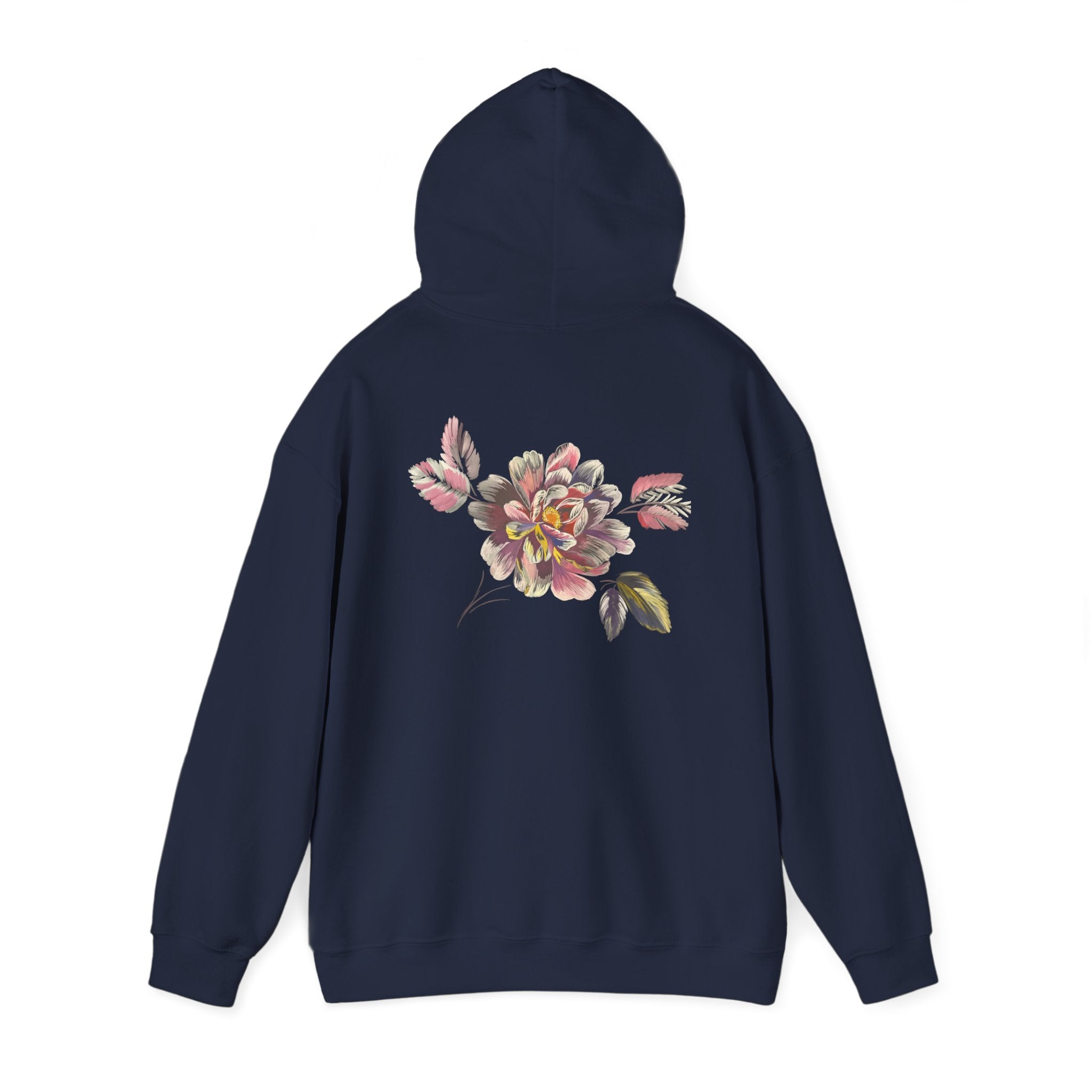 Floral Vintage Rose Hoodie — Watercolor Garden Sweatshirt
