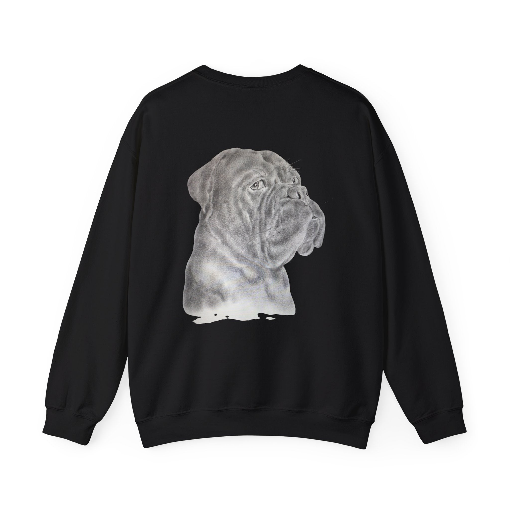 Bonzo Portrait Crewneck Sweatshirt — Realistic Dog Art Pullover