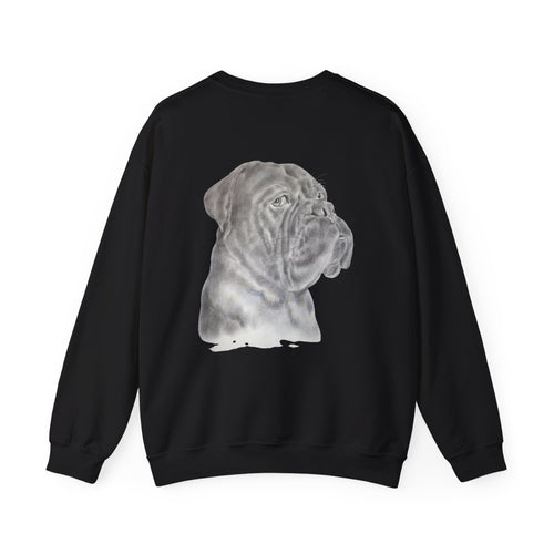 Bonzo Portrait Crewneck Sweatshirt — Realistic Dog Art Pullover